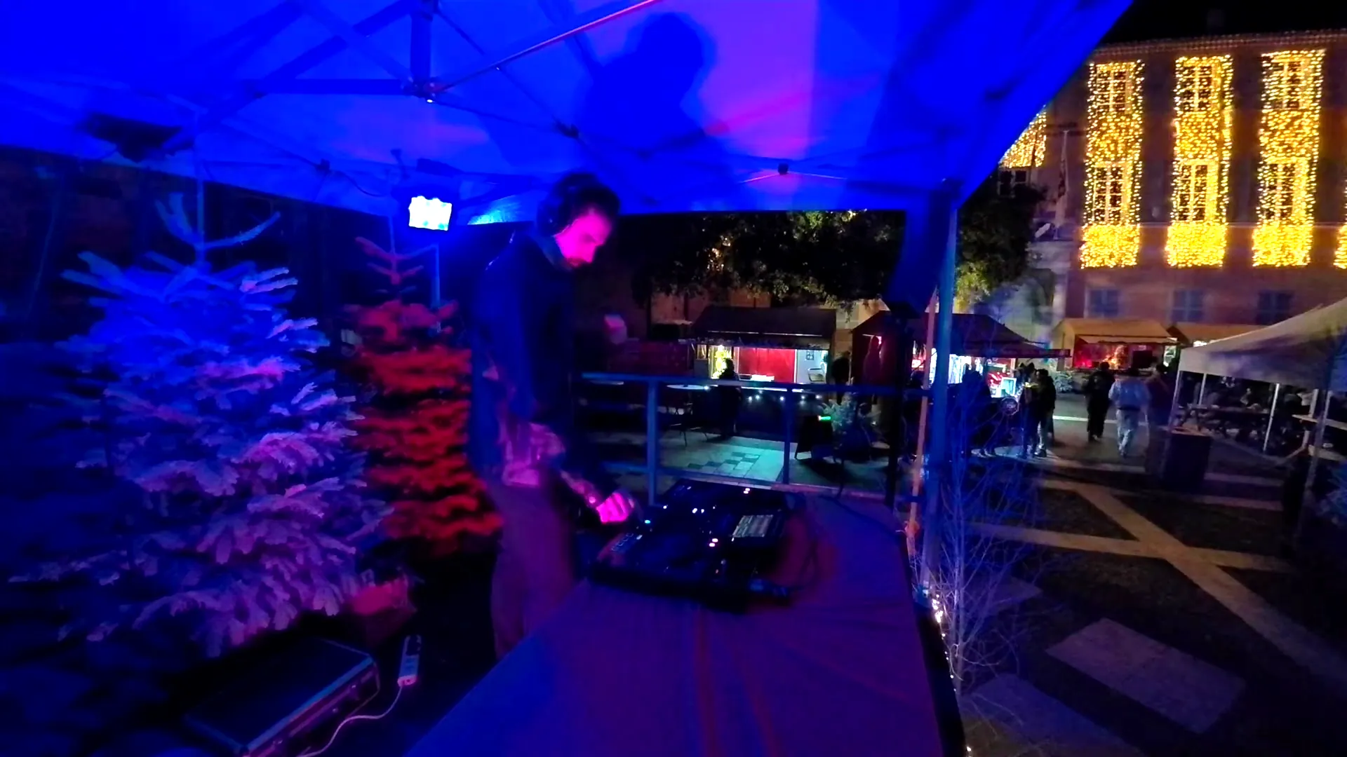 DJ set au marché de Noël de Fréjus